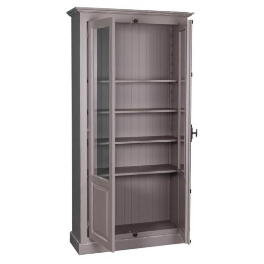 biela skrina vintage opotrebovana kovova struktura velky rozmer policova vitriny nabytok obyvacia izba kniha dekoracia masivne drevo mediteransky vidiecky lameridiana farebne zariadenie.jpg